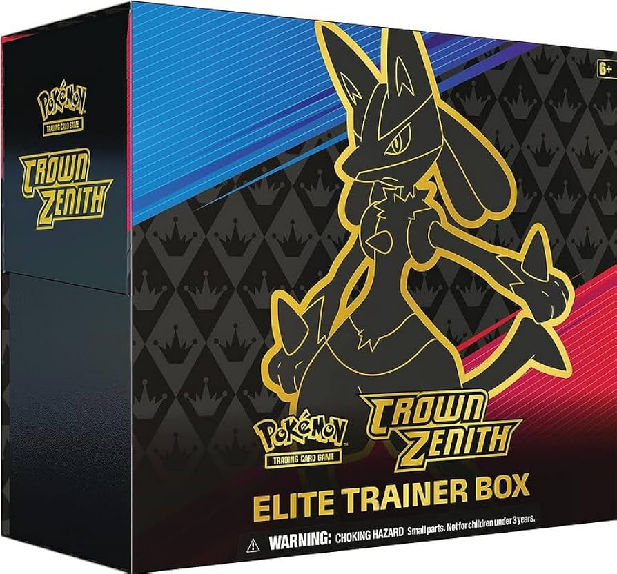 【新品未開封】CROWN ZENITH エリートトトレーナーボックス　ルカリオ Amazon.com: Pokemon TCG - Crown Zenith - Elite Trainer Box : Toys